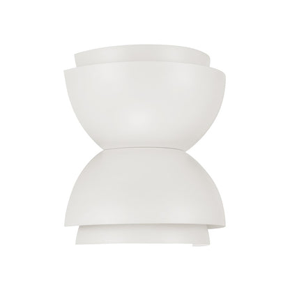 Capital Lighting Jensen 2 Light Sconce, Matte White/White Metal - 659221WE