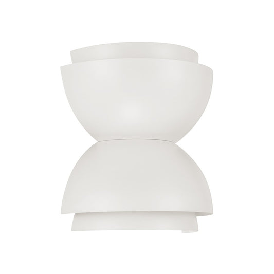 Capital Lighting Jensen 2 Light Sconce, Matte White/White Metal - 659221WE