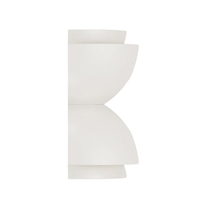Capital Lighting Jensen 2 Light Sconce, Matte White/White Metal