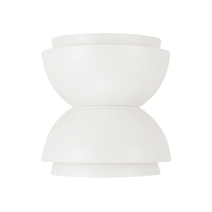 Capital Lighting Jensen 2 Light Sconce, Matte White/White Metal