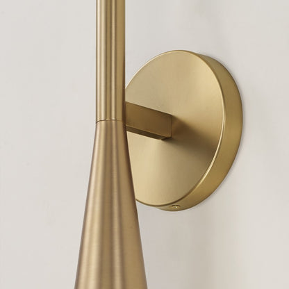 Capital Lighting Levi 1 Light Sconce, Matte Brass/Matte Brass