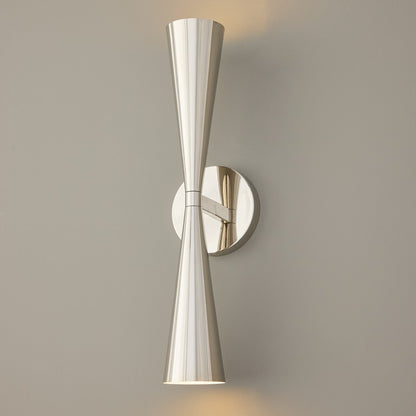Capital Lighting Levi 2 Light Sconce, Polished Nickel