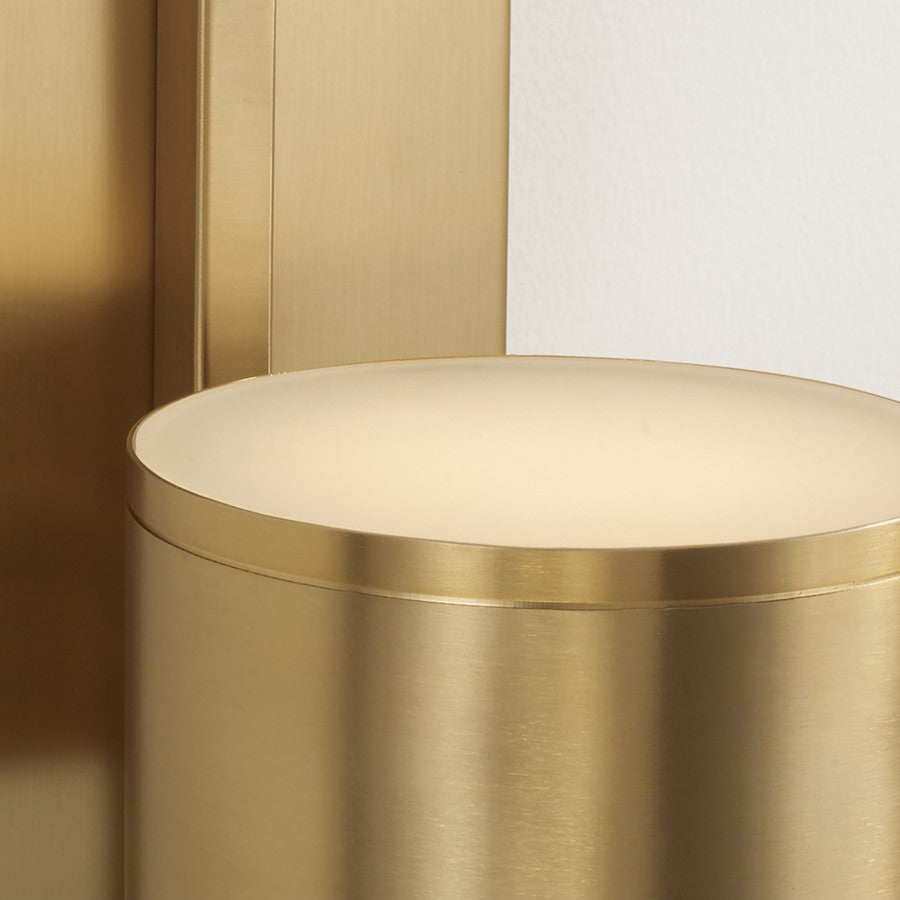 Capital Lighting Henley 2 Light Sconce, Aged Brass