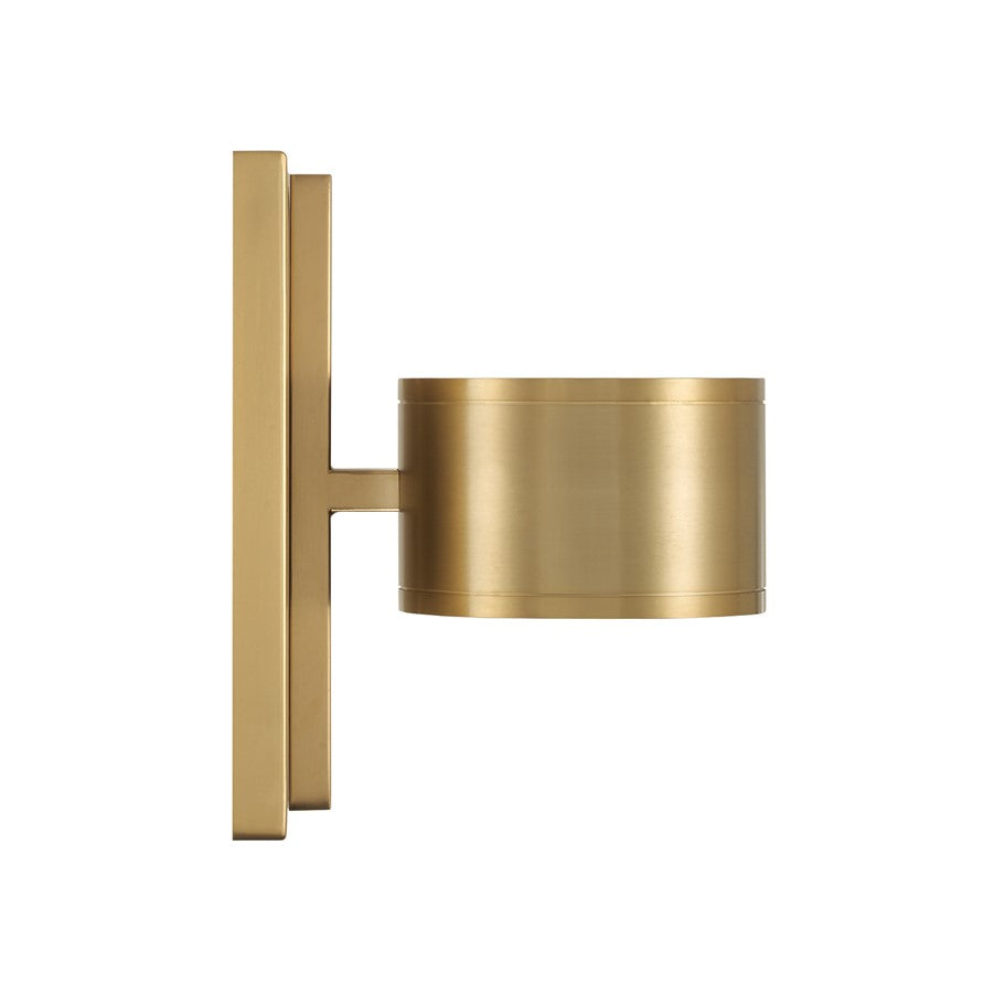 Capital Lighting Henley 2 Light Sconce, Aged Brass
