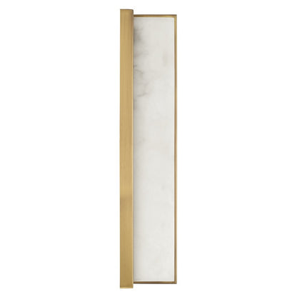 Capital Lighting Noah 1 Light Sconce, Aged Brass/Alabaster Glass
