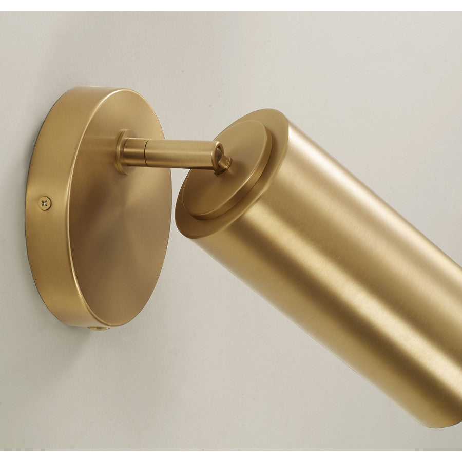 Capital Lighting Robbie 1 Light Sconce, Aged Brass