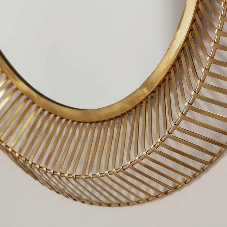 Capital Lighting Mirror Metal Frame Mirror, Matte Gold