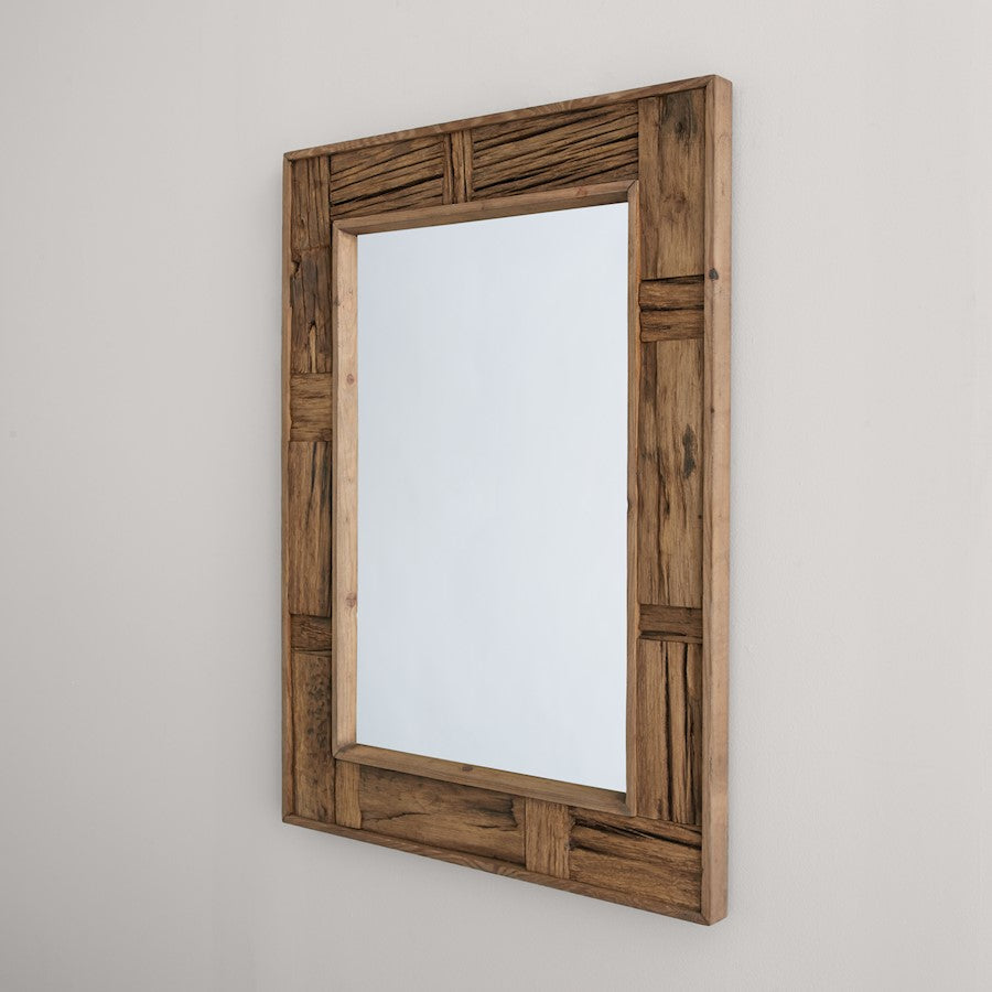 Capital Lighting Rectangular Mirror, Reclaimed Railroad Ties