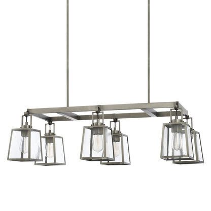 Capital Lighting Kenner 6 Light Island, Antique Nickel