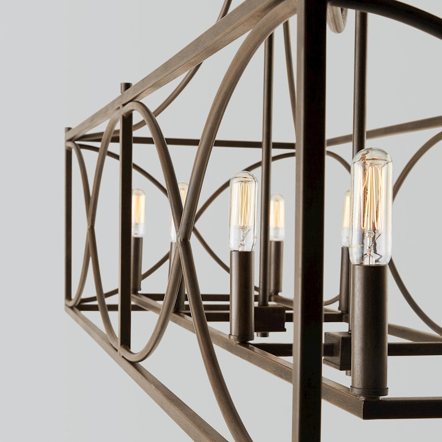 Capital Lighting Tybee 8 Light Island, Nordic Grey
