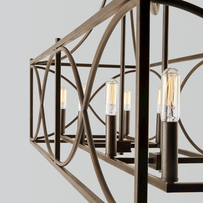 Capital Lighting Tybee 8 Light Island, Nordic Grey