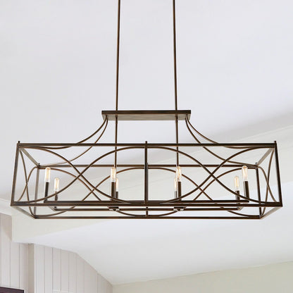 Capital Lighting Tybee 8 Light Island, Nordic Grey