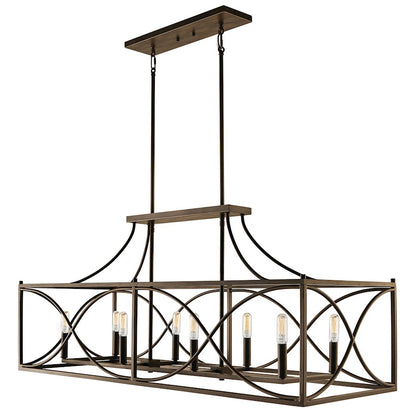 Capital Lighting Tybee 8 Light Island, Nordic Grey