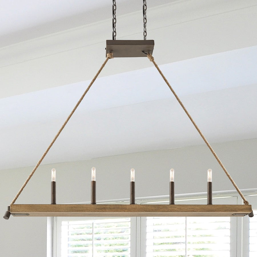 Capital Lighting 5 Light Island, Nordic Grey
