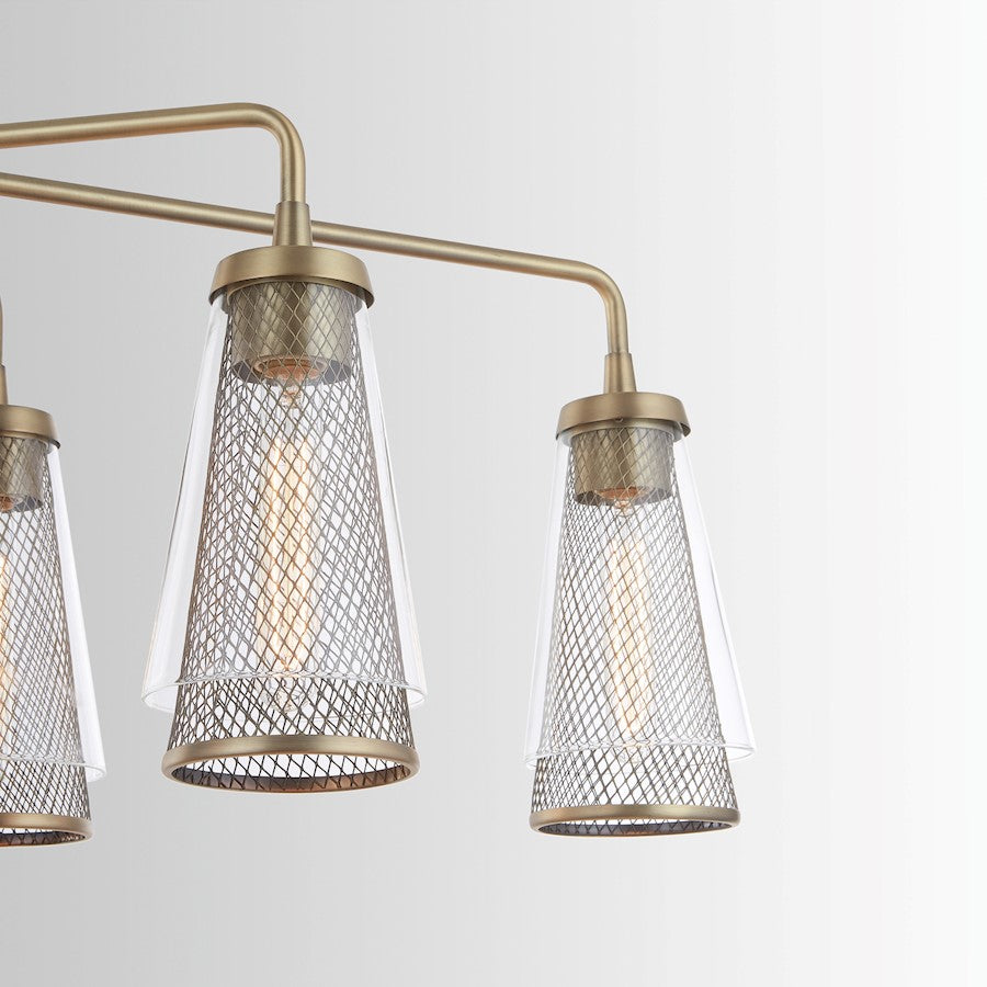 Capital Lighting Abbott 6 Light Island, Aged Brass