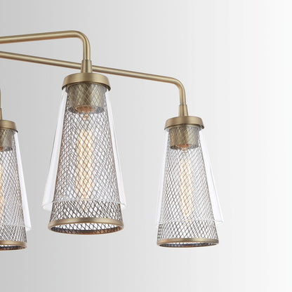 Capital Lighting Abbott 6 Light Island, Aged Brass
