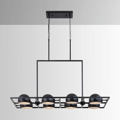 Capital Lighting Hadley 8 Light Island, Matte Black