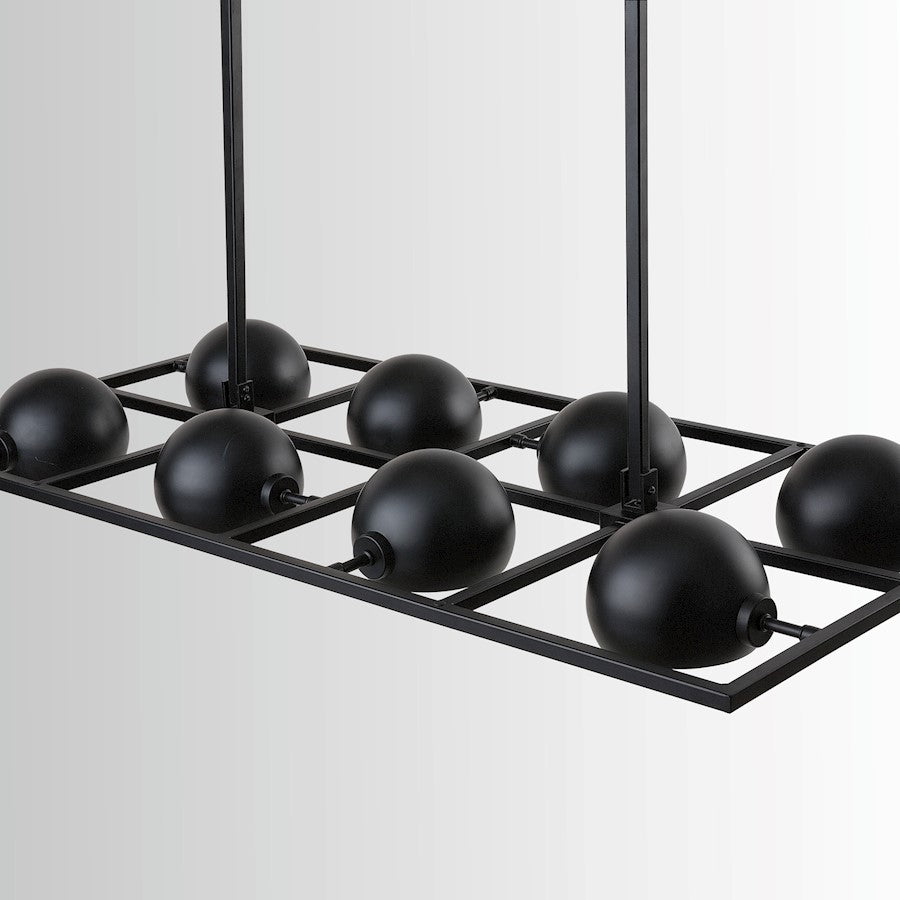 Capital Lighting Hadley 8 Light Island, Matte Black