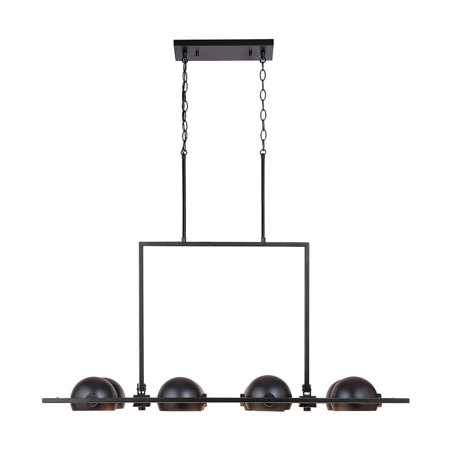 Capital Lighting Hadley 8 Light Island, Matte Black