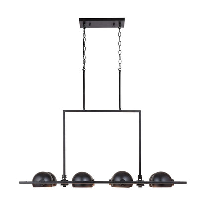 Capital Lighting Hadley 8 Light Island, Matte Black