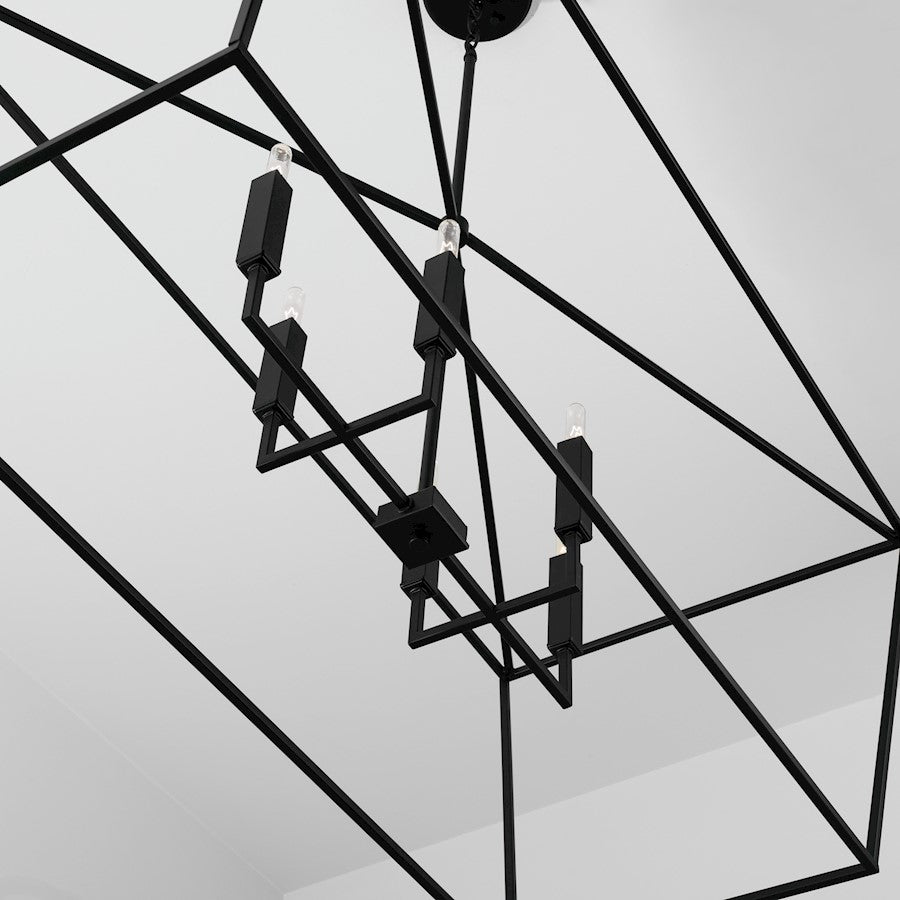 Capital Lighting Thea 6-Light Island, Matte Black