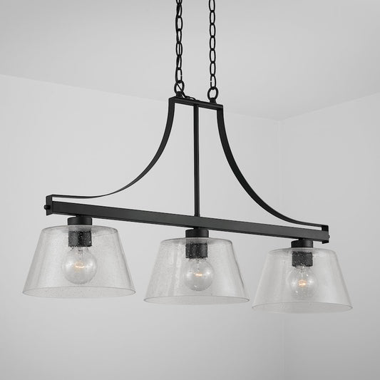 Capital Lighting 3-Light Small Island, Clear Seeded