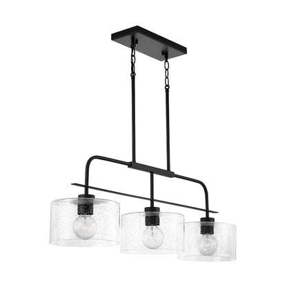 Capital Lighting 3-Light Large Island, Clear Seeded