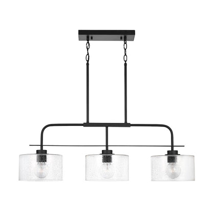Capital Lighting 3-Light Large Island, Clear Seeded