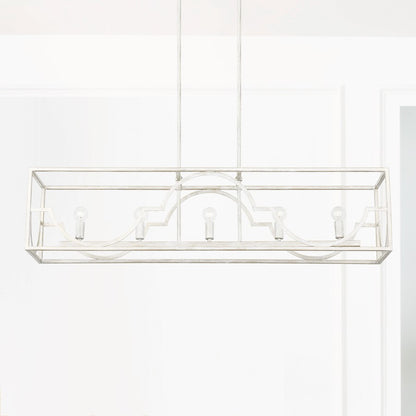 Capital Lighting Demi 5-Light Island, Winter White