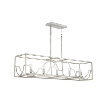 Capital Lighting Demi 5-Light Island, Winter White