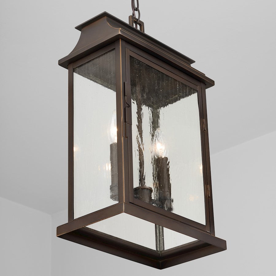 Capital Lighting BoLighton 2-Light Outdoor Hanging , Oiled Bronze/Antiqued