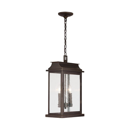 Capital Lighting BoLighton 2-Light Outdoor Hanging , Oiled Bronze/Antiqued
