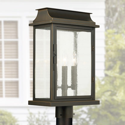 Capital Lighting BoLighton 3-Light Outdoor Post Mount, Bronze/Antiqued