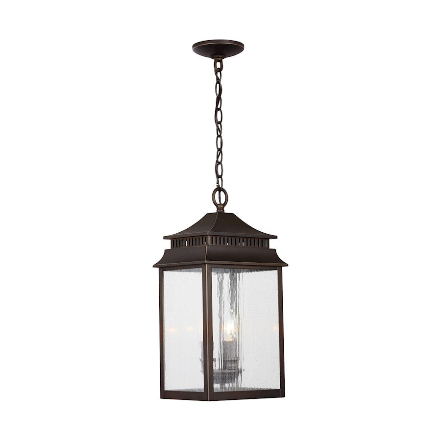 Capital Lighting Sutter Creek 3-Light Outdoor Hanging, Bronze/Antique