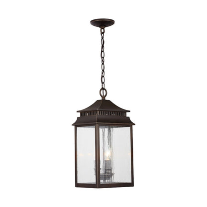 Capital Lighting Sutter Creek 3-Light Outdoor Hanging, Bronze/Antique
