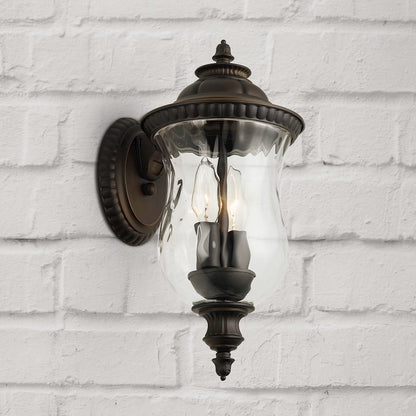 2 Light Small Outdoor Wall Sconce