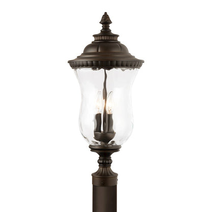 Capital Lighting Ashford 3-Light Outdoor Post Mount, Oiled Bronze/Water