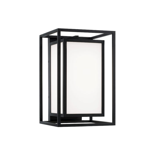 Capital Lighting Aiden 1Lt 10" Outdoor Wall Lantern, Black/Soft White - 953111BK