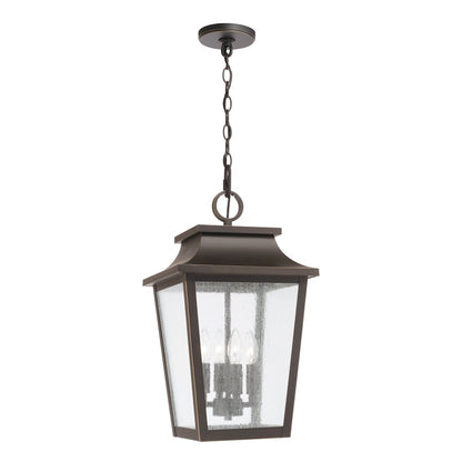 Capital Lighting Chandler 4Lt Outdoor Hanging Lantern, Bronze/Antique - 953344OZ