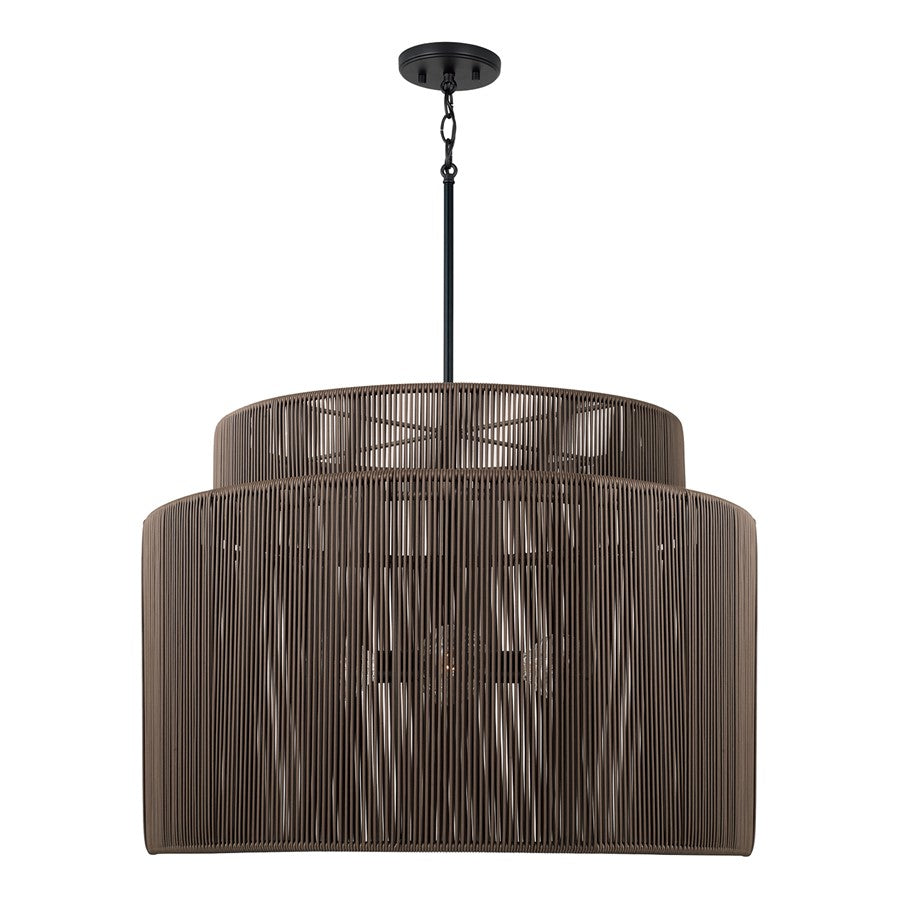 Capital Lighting Jasper 4 Light Outdoor Pendant, Umber and Black - 956341UK