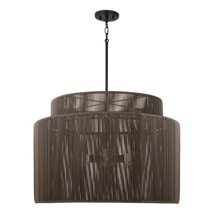 Capital Lighting Jasper 4 Light Outdoor Pendant, Umber and Black - 956341UK