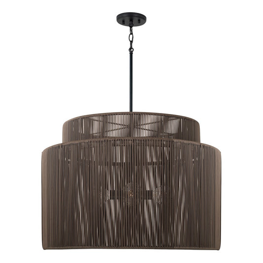 Capital Lighting Jasper 4 Light Outdoor Pendant, Umber and Black - 956341UK