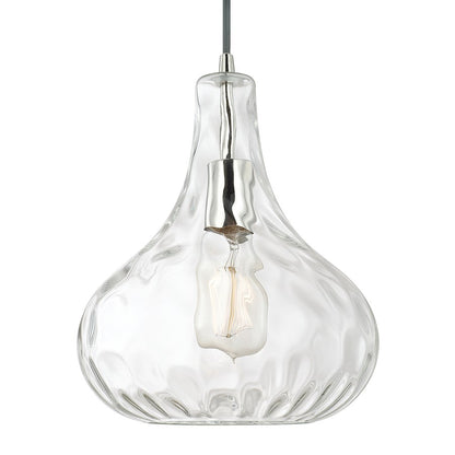 1 Light 11.5" Pendant, Polished Nickel