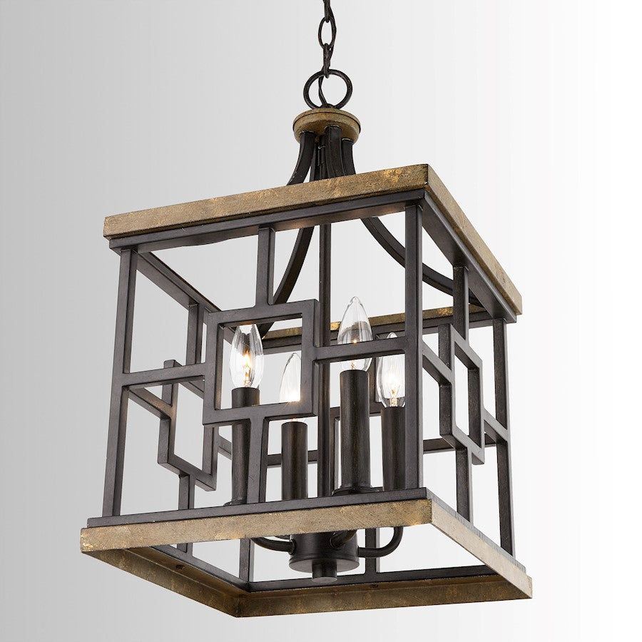 4 Light Pendant, Renaissance