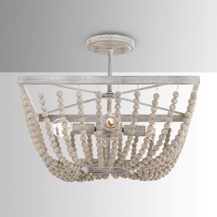Austin Allen & Co. 4-Light Semi-Flush, Mystic Sand -