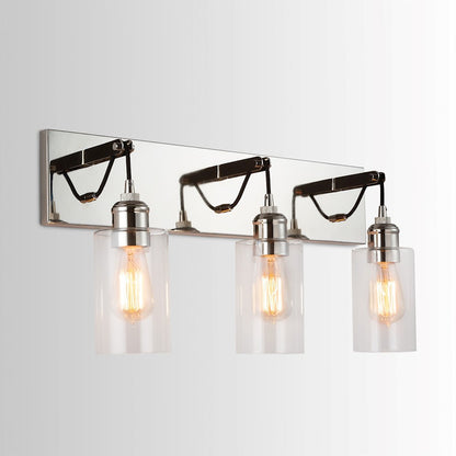3 Light Bathroom Vanity Light, Polished Nickel