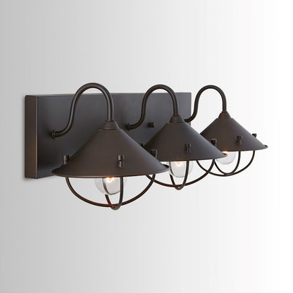 3-Light 255" Bathroom Vanity Light, Old Bronze