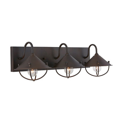 3-Light 255" Bathroom Vanity Light, Old Bronze