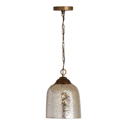 1 Light Pendant, Patinaed Brass