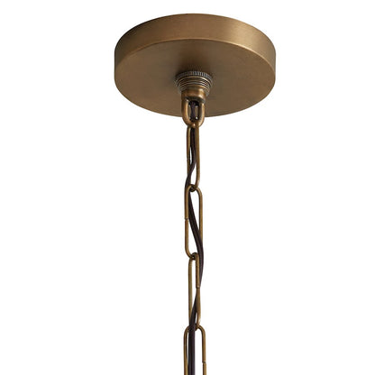 1 Light Pendant, Patinaed Brass